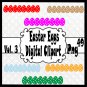 Easter Eggs Digital Clipart Vol. 3