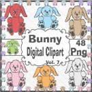 Bunny Digital Clipart Vol. 7