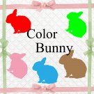 Color Bunny 1-Digital Clipart