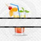Drink Split Monogram F10smp-Digital Clipart