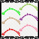 Grandmazilla-Digital ClipArt-Font-PNG-Gift Tag-T shirt-Jewelry-Notebook-Holiday