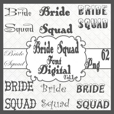 Bride Squad Font Digital Vol.1