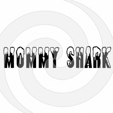MOMMY SHARK Font 1smp-Digital ClipArt-Gift Tag-T shirt-Jewelry-Holiday