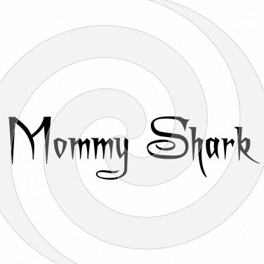 MOMMY SHARK Font 3smp-Digital ClipArt-Gift Tag-T shirt-Jewelry-Holiday