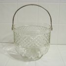 vintage clear glass ice bucket