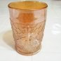 Beautiful carnival glass leaf pattern tumbler