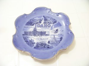 blue Idaho state plate
