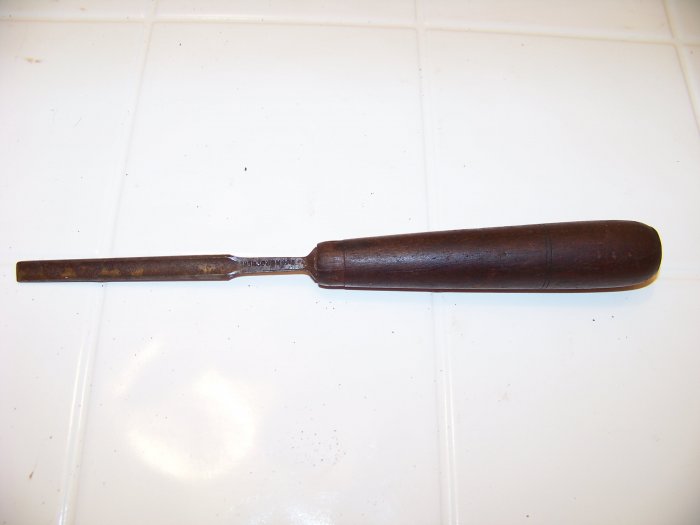 vintage Buck brothers woodworking gouge tool chisel