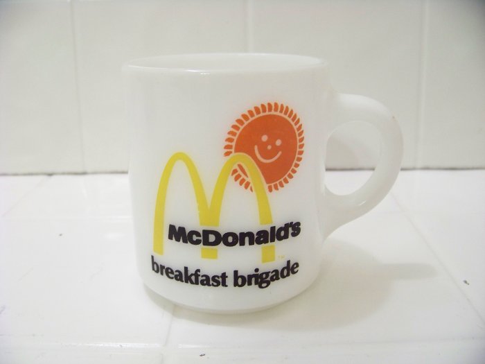 McDonald's coffee cup mug breakfast brigade nice advertising cup