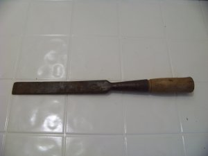 vintage woodworking tool chisel