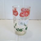 red white and green flower swanky swig  peanut butter glass juice glass