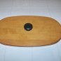 Longaberger oval wood basket lid with black nob