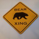set of 4 bear xing coasters cork bottom