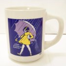 Morton's salt advertising coffee cup "when it rains it pours" 1968