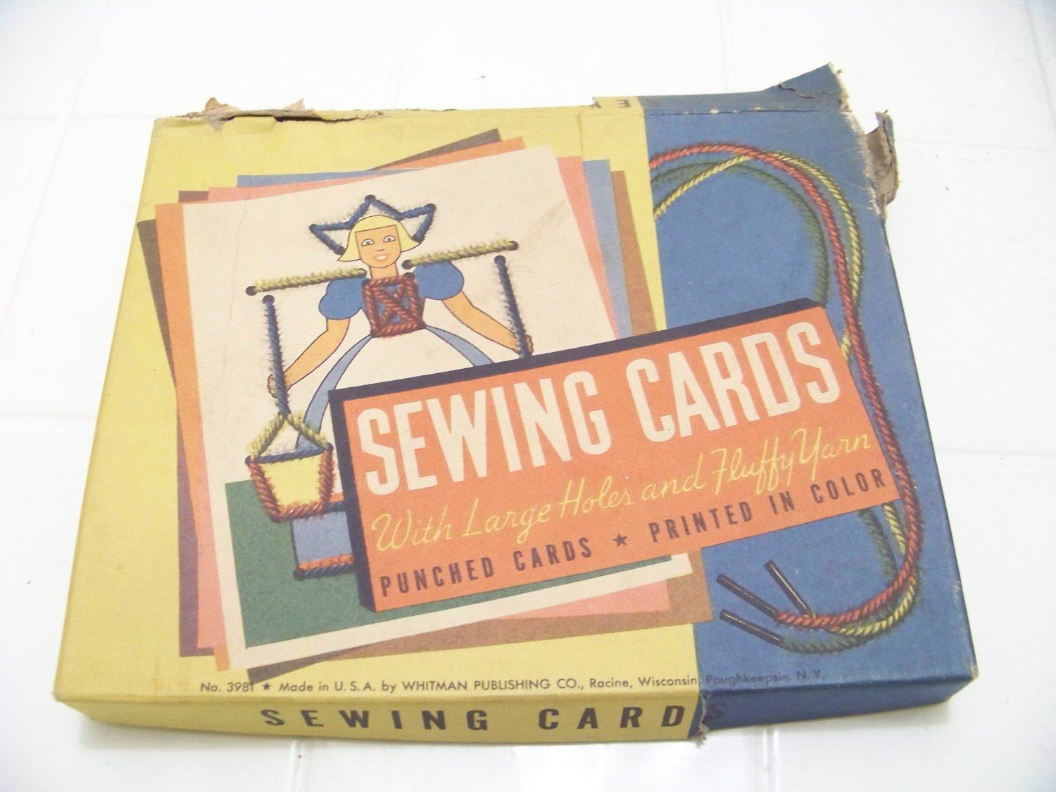 Vintage sewing cards This is a fun craft cards for children