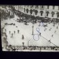 vintage slide Russia revolts police fires on mob 1917 black and white slide