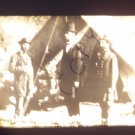 vintage slide Lincoln visist battlefield 1862 black and white slide