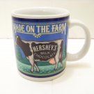 Hershey's milk chocolate coffee cup made on the farm cow mug great advertising