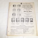 RCA Victor service data 1955 no.t8  television receivers vintage electronics