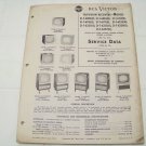 RCA Victor service data 1955 no.T8 television receivers vintage electronics