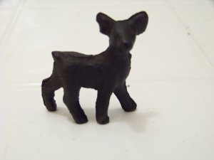 Nice solid cast iron deer small metal deer