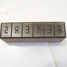 vintage Reyers shoes PA advertising printers block stamp