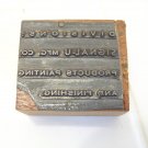 vintage Signal-U painting advertising printers block stamp