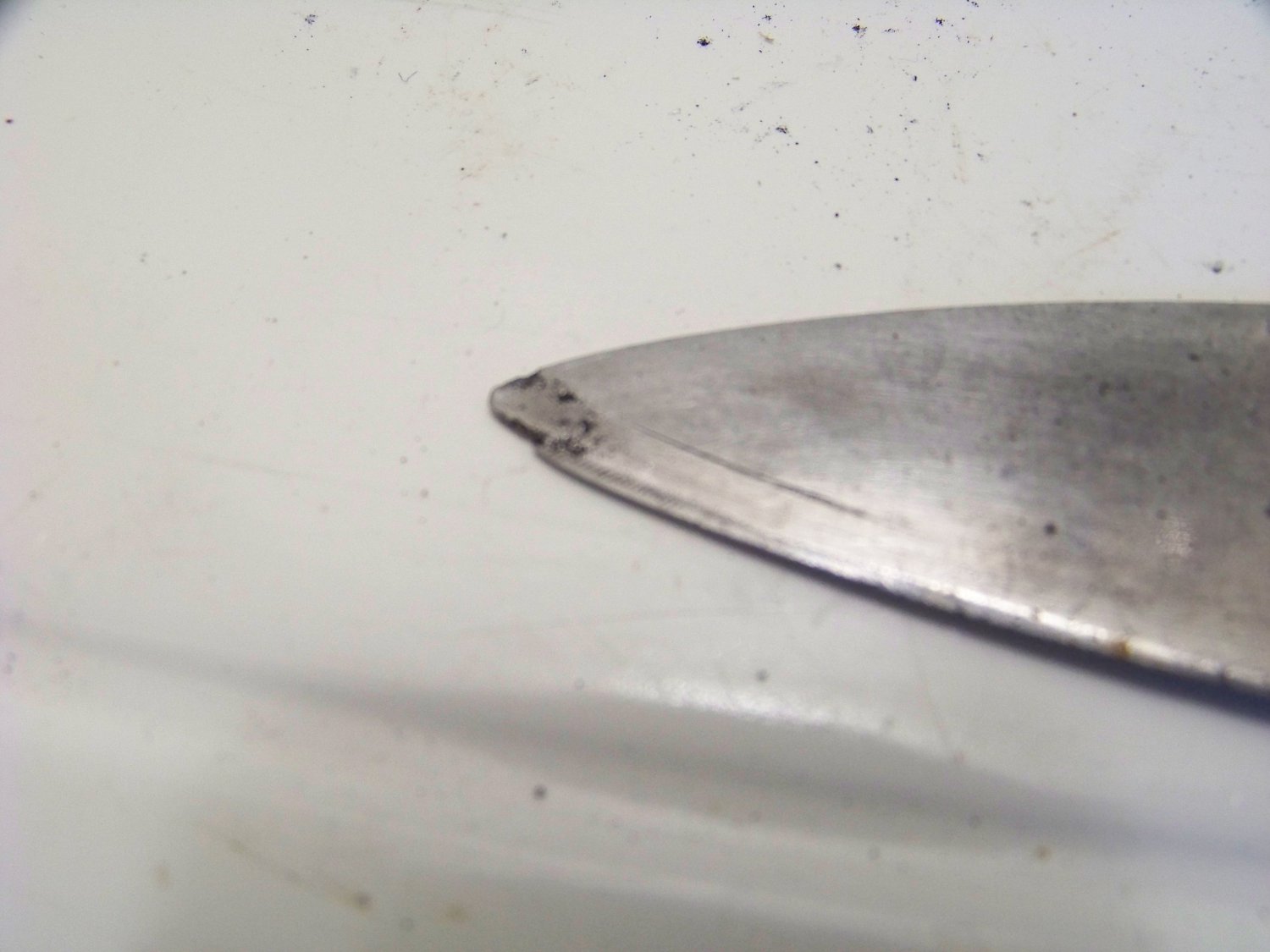 vintage stainless Geneva knife made in USA wood handle