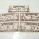 5 vintage toy western  play money Jacksonville $1 Buckaroos
