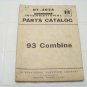 vintage McCormick international parts catalog 93 combine international Harvester