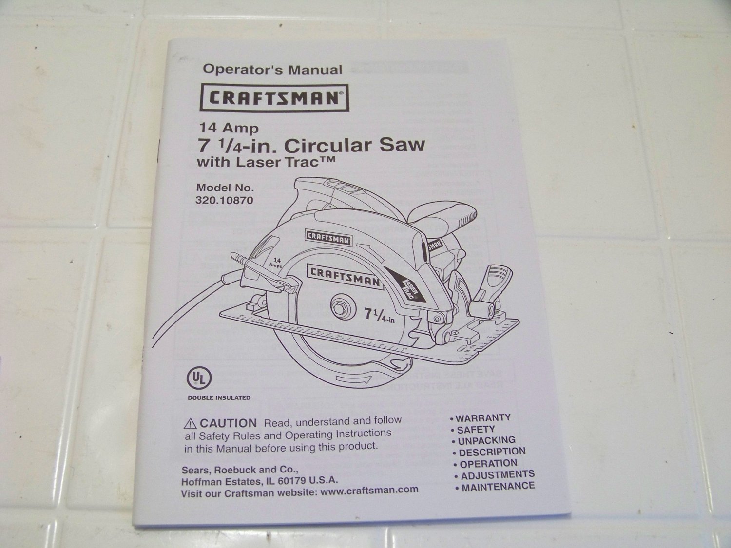 Craftsman Circular Saw Manual
