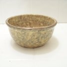vintage blue spongeware bowl small Red Wing? Roseville? Don't miss this one!!!