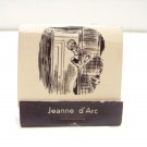 vintage Fractured French matchbook humor Jeane d'Arc funny matches 1950's