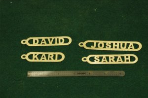 Brass Keychain Fob