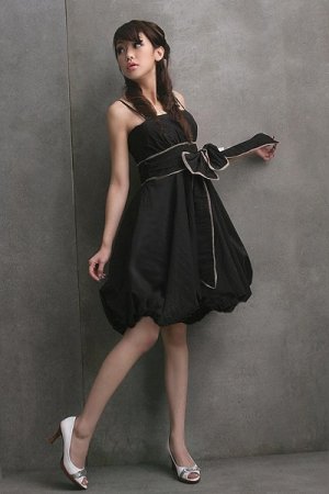 Fascinating Black Bubble Dress