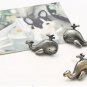 Smiley Whale Retro Stud Earrings