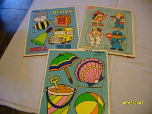 Three Playskool puzzles