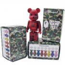 Bape Camo 100% Be@rbrick - Red