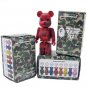 Bape Camo 100% Be@rbrick - Red