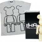 Black Comme Des Garcons Be@rbrick tee Set - Men - Sz. Medium