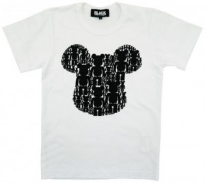Black Comme Des Garcons Be@rbrick head tee - Men - Sz. Medium