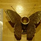 Vintage Brass Copper Butterfly Candle Stick Holder MINT