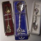 3 BEAUTIFUL COLLECTIBLE SOUVENIR SPOONS