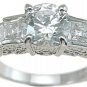 Princess Antique Style Engagement Ring