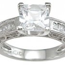 Princess Cut Channel Wedding Ring