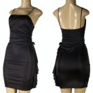 Junior Stretch Satin Cocktail Dresses with Side Bow