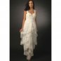 Empire Straps Floor-length Satin Organza Maternity Wedding Dress