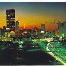 Night skyline of Minneapolis showing I.D.S. tower post card postcard