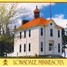 Lonsdale, Minnesota restored school house post card postcard