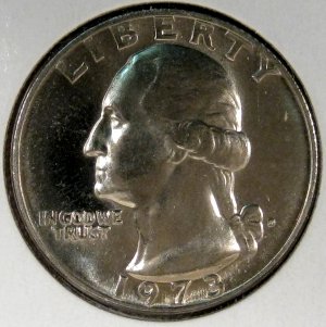 1973 D Washington UNC #1162
